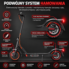 REVO Nova – Hulajnoga elektryczna 350 W | Zasięg do 35 km | Akumulator 36 V 7,8 Ah | Opony Honeycomb 8,5"