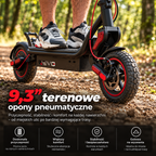 REVO Pulse – Hulajnoga Elektryczna 750 W – Zasięg do 45 km – Bateria 48 V 14 Ah – Opony 9,3″ – 4 Tryby Jazdy