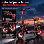 REVO Zenith – Hulajnoga Elektryczna 500 W – Zasięg do 35 km – Bateria 36 V 7,5 Ah – Koła 12″ – Z Siodełkiem
