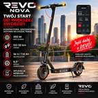 REVO Nova – Hulajnoga elektryczna 350 W | Zasięg do 35 km | Akumulator 36 V 7,8 Ah | Opony Honeycomb 8,5"