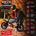 REVO Volt – Elektryczny Rower Biegowy 350 W – Zasięg 15–20 km – Bateria 36 V – Składany – Przednie i Tylne Hamulce Tarczowe